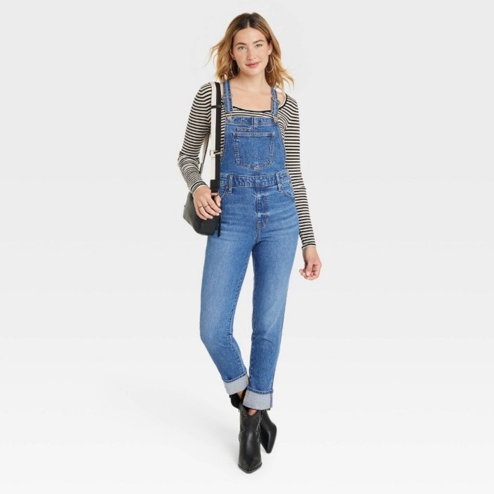Universal threads denim overalls size 8